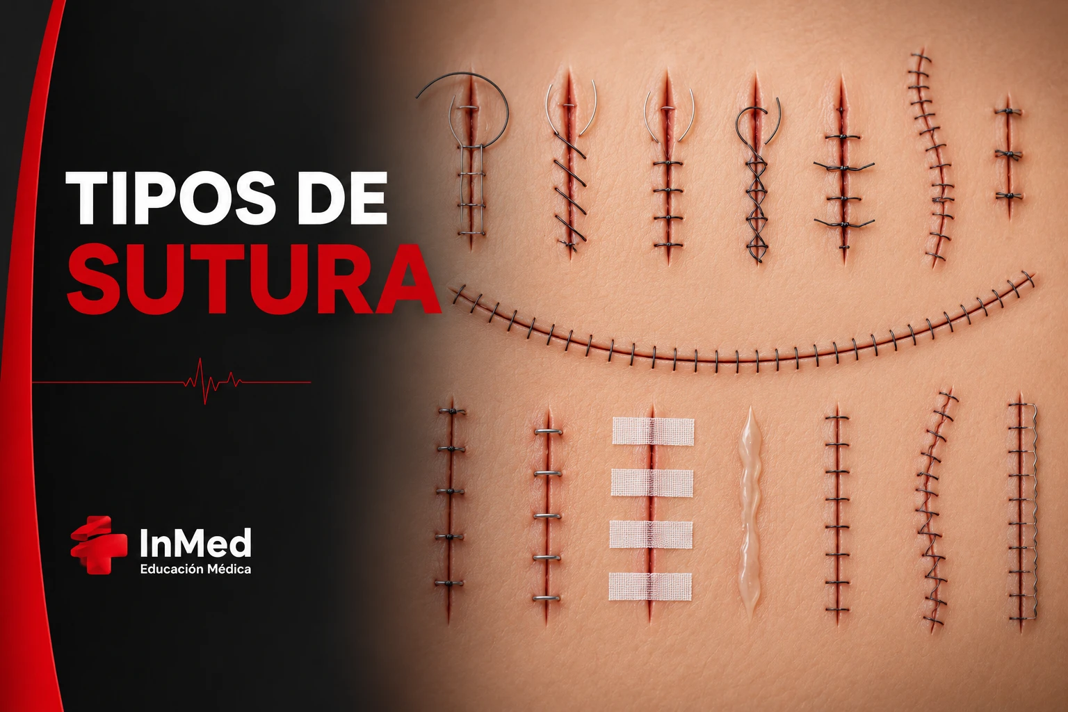 Tipos de sutura: guía práctica para estudiantes de Medicina